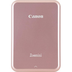 Canon Zoemini Mobile mini fotoprinteris (akumulators, 5 x 7,5 cm fotoattēlu, ZINK drukāšana bez tintes, mobilajiem tālruņiem iOS un Android, izmantojot blautooth, 160 g), rozā zelts