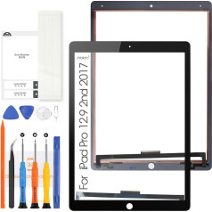 Arbilato Für iPad Pro 12.9 2017 2nd 2 Touchscreen Ersatz A1671 A1670 Touchscreen Digitizer Sensor mit Reparatursets (nicht LCD) (Schwarz)