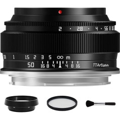 TTArtisan 50 mm F2 pilna kadra liela atvēruma manuālais portretu objektīvs Sigma priekš Leica priekš Panasonic L montāžas kamerām T TL TL2 CL FP S1 S5 sērija