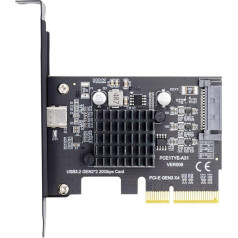 CY karte USB 3.2 Gen2 Type-C 20Gbps USB-C uz PCI-E 4X Express adapteris galddatora pamatplatēm