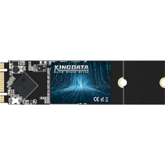 KINGDATA 4TB M.2 2280 SSD SATA III 6 Gb/s, lasīšanas ātrums līdz 580 MB/s, 3D NAND, iekšējais cietvielu disks portatīvajiem datoriem, galddatoriem, klēpjdatoriem (M.2 2280.4TB)