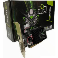 OUTLET COMPUTER GeForce GT 1030 4 GB GDDR4, žemo profilio vaizdo plokštė, skirta kompaktiškiems HTPC ir žemo profilio kompiuteriams su dviem ventiliatoriais, pridedamas papildomas įvesties ir išvesties laikiklis