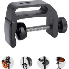 Topiky C Clamp Mount, daudzfunkcionāls C tipa Clamp stiprinājuma kronšteins 1/4