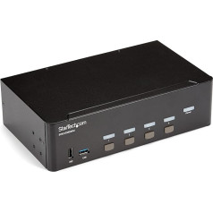 StarTech.com KVM slēdzis HDMI 4 porti - 4K 30 Hz - KVM pagarinātājs HDMI - KVM HDMI slēdzis