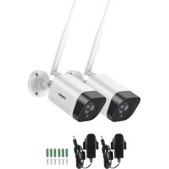 Annke 1080P WLAN novērošanas kameru komplekts 4CH Wireless CCTV NVR sistēma