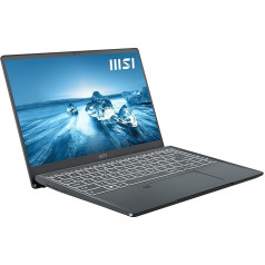 MSI Prestige 14 Evo | Intel Core i5-1240P | 14 colių (35,56 cm) Full HD ekranas | 8 GB RAM | 512 GB SSD | QWERTZ klaviatūra | Windows 11 | Carbon Grey