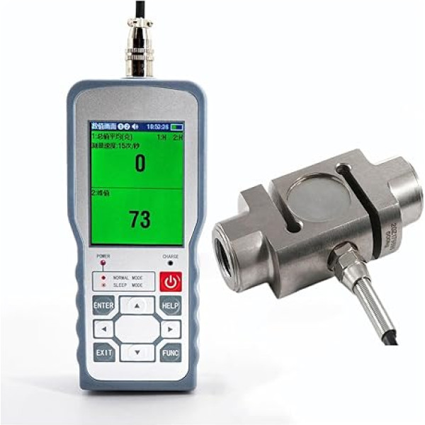 Dynamometer, Digitales Kraftmessrät mit S-Lastzelle, Push-Pull-Kraftmessrät, Peak-/Track-Modus, nauigkeit ± 0,05% vom Endwert,Digitales Dynamometer(0-200KG)