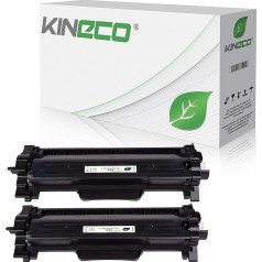 Kineco 2 Toneris XXL aizstāj Brother TN2420 TN2410 dubultie iepakojumi 2 x 6000 lappuses priekš Brother HL-L2350DW HL-L2370DN HL-L2370DN HL-L2375DW HL-L2310D MFC-L2710DW