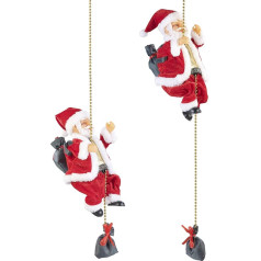 Infactory Santa Claus: komplekts ar 2 kāpšanas Santa Crawl (Santa Climbing, Santa Figures, Ziemassvētki)