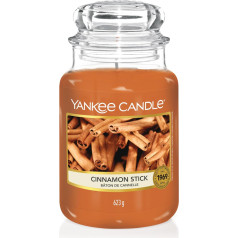 Yankee Candle aromātiskā svece burciņā (liela) - Cinnamon Stick - Ilgstoša degšana līdz 150 stundām