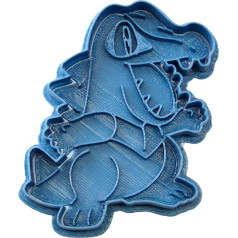 Cuticuter Totodile Pokemon sīkfailu griezējs, zils, 8 x 7 x 1,5 cm