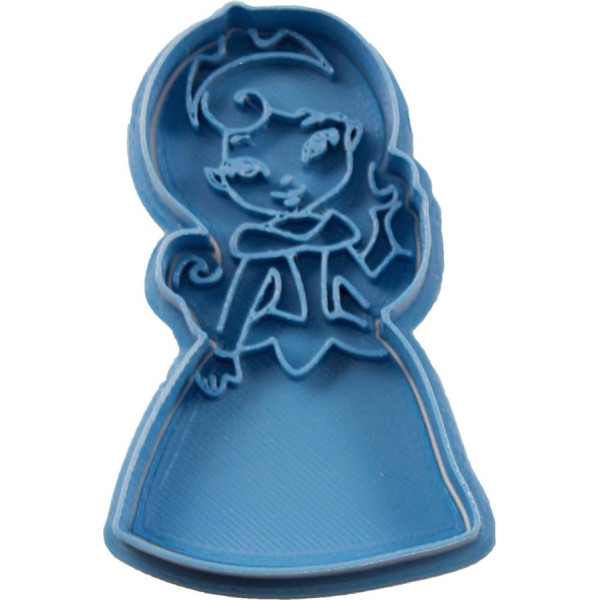 Cuticuter Aurora Disney Princess Chibi Cookie Cutter, zils, 8 x 7 x 1,5 cm