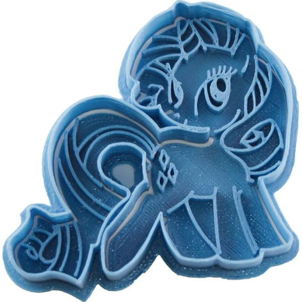 Cuticuter rarety My Little Pony Cookie Cutter, zils, 8 x 7 x 1,5 cm