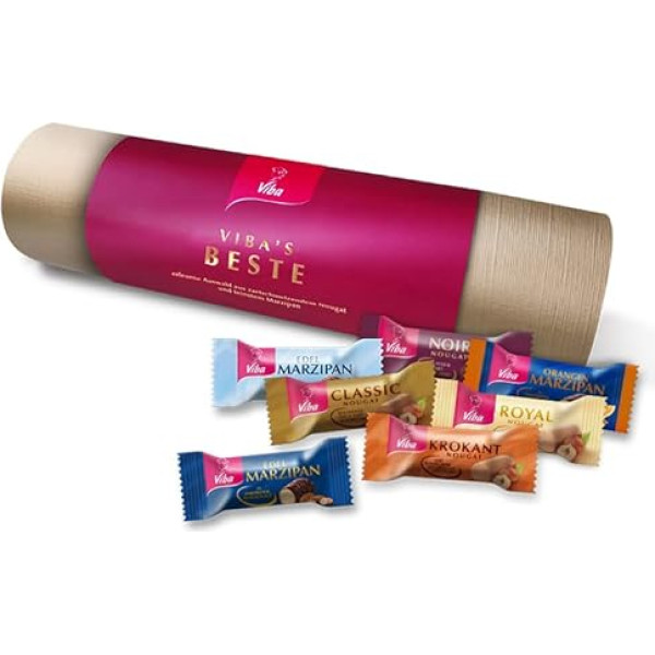 Viba Nougat Selection, Viba's Best Gift Roll (Viba's Best, riekstu un marcipāna izlase, 15 oz)