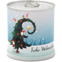 Dufte! Gnome Crinkle Candle Merry Christmas Tree Dāvana Adventes kalendāram Ziemassvētkiem Cute Secret Santa Gift, melna, diametrs 7,5 x 8 cm