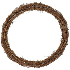 HEALLILY 30cm rotangpalmas Ziemassvētku vainags Rustic Garland Ring DIY Craft Hanging Decoration for Door Wall Window Wedding Decoration