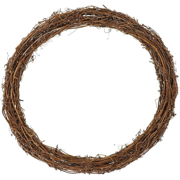 HEALLILY 30cm rotangpalmas Ziemassvētku vainags Rustic Garland Ring DIY Craft Hanging Decoration for Door Wall Window Wedding Decoration