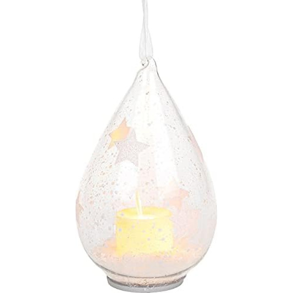 Shudehill Giftware Xmas Candle Teardrop Starts rotājums