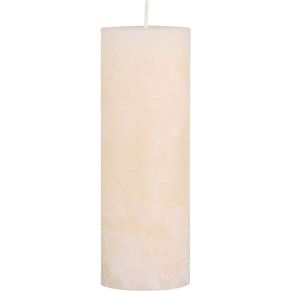 Rustic Pillar Candle Cream Dažāda izmēra biezas sveces Adventes vainags Adventes Ziemassvētku rotājums, Variant: Diametrs 7 cm, augstums 20 cm