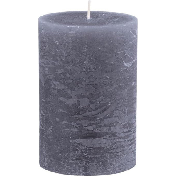 ukiyo Rustic Pillar Candle Stone Grey Dažāda izmēra biezas sveces Adventa Ziemassvētku rotājums Adventa vainaga variants: Diametrs 10 cm, augstums 15 cm