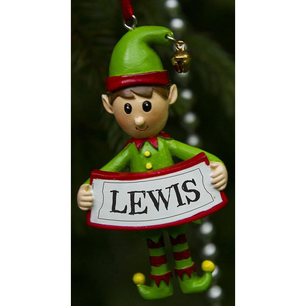 Boxer Gifts Lewis Elf Dekoration, keramikas, melns, 8 x 4,5 x 2 cm