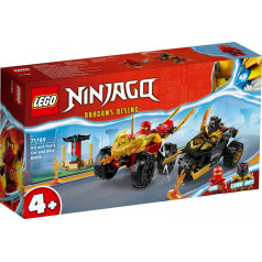 Ninjago ķieģeļi 71789 auto-motociklu kauja starp Kai un Rasu