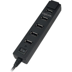 7 portu usb2.0 koncentrators ar ieslēgšanas/izslēgšanas slēdzi