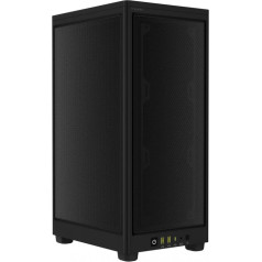 2000d airflow mini-itx korpuss melns