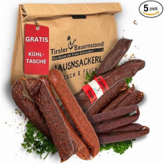 Tiroler Bauernstandl Дом тирольских деликатесов. Cool Bag Small with 13 Pieces Salami Sausage Gift Basket Gift Basket Men Gifts Gift Basket for Women Birthday Gift for Men