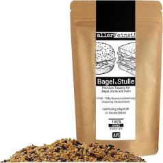 allerFeinst! - Bagel & Stulle - Seasoning for Bread, Stulls, Bagels, Rolls, Avocado, Salad Topping and More - Premium Spice Preparation - No Glutamate, Pack of 1 (1 x 100 g)