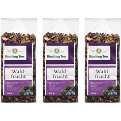 Bünting Forest Fruit Pack of 3 - birstoša augļu tēja - 3 x 200 g