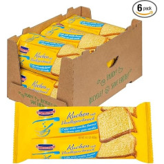 KuchenMeister Cake with Vanilla Flavour, 400 g, Pack of 6 - The Classic, Juicy Loose Vanilla Cake for the Perfect Pleasure Moment (6 x 400 g)