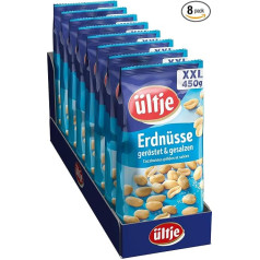 ültje Zemesrieksti grauzdēti un sālīti, 8 gab. (8 x 450 g)