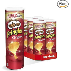 Pringles Original sālītie čipsi Vegan Party Pack of 6 (6 x 200 g)