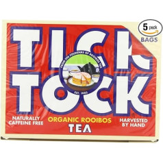 Tick Tock Organic Rooibos 80 tējas maisiņi (5 tējas maisiņu iepakojums, kopā 400 tējas maisiņu)