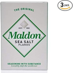 3 x Maldon Sea Salt Pure and Natural Sea Salt Flakes 250 g - 3 x 250 g