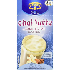 Kruger Chai Latte Vanilla Cinnamon piena tējas dzēriens, 8 gab. (8 x 250 g)