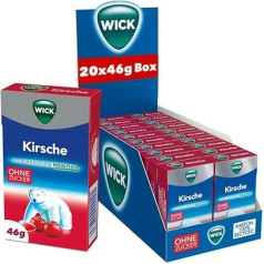 Katjes Fassin GmbH and Co. KG, 46446 Emmerich 20x Wick Cherry & Eucalyptus Cough Drops Box á 46G