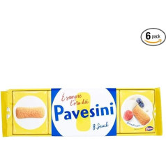 6x Barilla Pavesi Pavesini Pavesini cepumi Itālijas cepumi 200g kūkas cepumi cepumu uzkodas