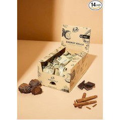 KoRo - Enerģijas bumbiņa Piparkūkas 14 x 30 g - vegāns - ideāla uzkoda līdzi - ar Speculatius Cookie Chunks