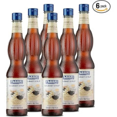 Food-United Vaniļas sīrups 6 x 560 ml Fabbri Gardēžu vaniļas sīrups Burbonas un Madagaskaras vaniļas nots Fabbri 1905 Gardēžu Dolce Syrop kokteiļiem Kafija Kapučīno Šokolāde (6)