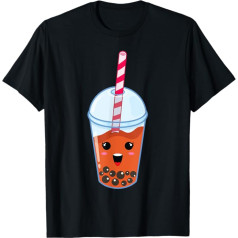 Kawaii Boba piena tēja Cute Mango Bubble Tea Lover Dāvanu T-krekls