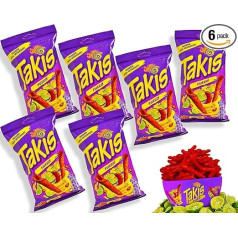 Takis Chips Fuego Chips Box – Pack of 6 Each 56 g – Chips Bulk Pack Chips Sharp