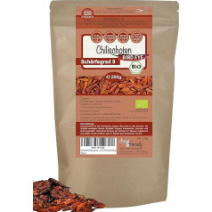 direct&friendly Organic Chili Bird Eye karsti kaltēti kaltēti karsti pāksti (200g)