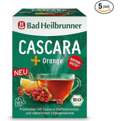 Bad Heilbrunner Organic Cascara+ Orange (5 x 15 filtrēšanas maisiņi)