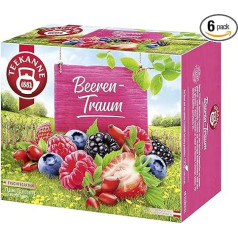 Teapot Fruit Garden Berry Dream 40 maisiņu iepakojums ar 6 maisiņiem (6 x 110 g)