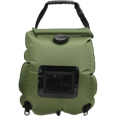Vbestlife Portable 20L Solar Heating Outdoor Hot Water Shower Bag Solar Heat Dathering Shower Bag for Camping Hiking Beach Travel