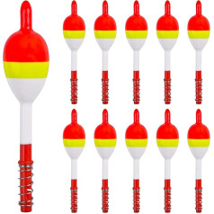 OROOTL Wood Slip Bobbers Makšķerēšanas pludiņi un Bobbers Slip Bobbers Crappie Makšķerēšana Spring Oval Stick Float Bobbers makšķerēšanai Crappie Catfish Forele Bass Panfish Walleye