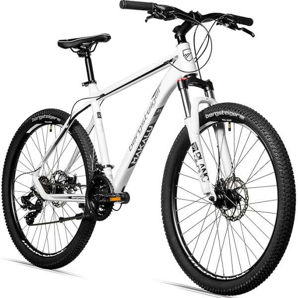 Bergsteiger Makalu 26 collu alumīnija kalnu divritenis, piemērots no 150 cm, disku bremzes, Shimano 21 ātruma pārnesumi, Hardtail, zēnu velosipēds un vīriešu velosipēds