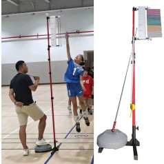 FYNBSSAS Jump Measuring Tool for School, Power Jumping Trainer for Gym with Reset Bar, Volleyball/Basketball Training Tester, Portable Dunk Bounce Machine